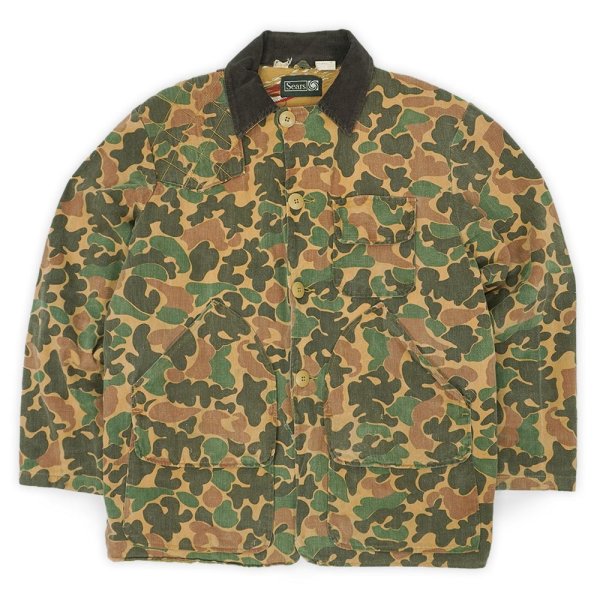 画像1: 70's Sears ダックハンターカモ柄 ハンティングジャケット (1)
