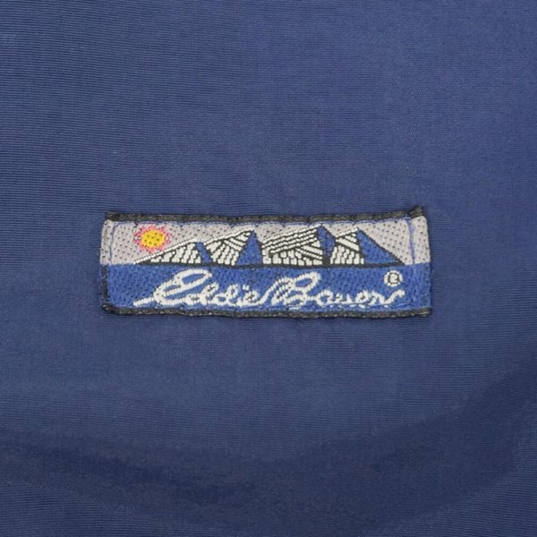 画像3: 80-90's Eddie Bauer フリースライナーナイロンジャケット "MADE IN USA / NAVY×NAVY" (3)
