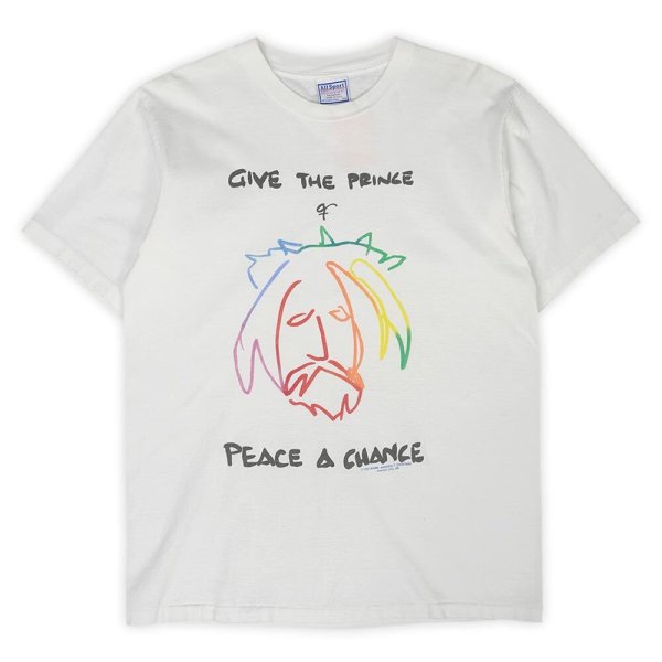 画像1: 90's GIVE THE PRINCE OF PEACE A CHANCE プリントTシャツ "MADE IN USA" (1)