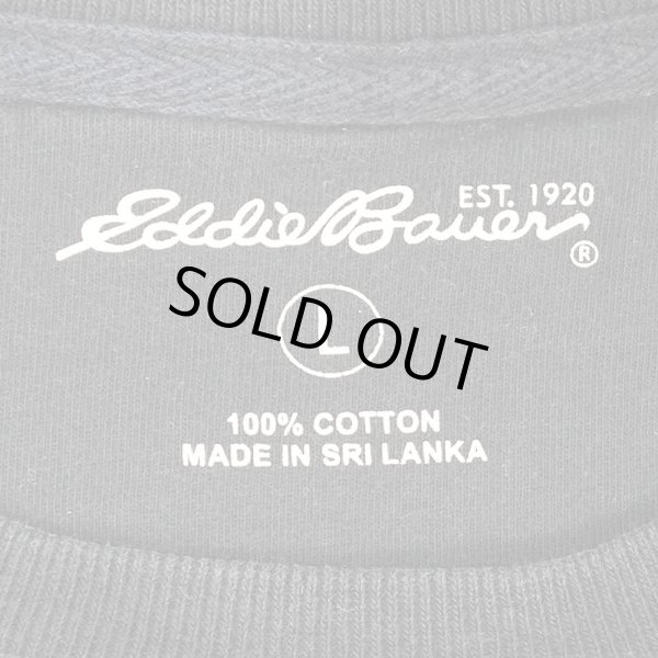 画像2: 00's Eddie Bauer 前V サーマルカットソー "BLACK" (2)