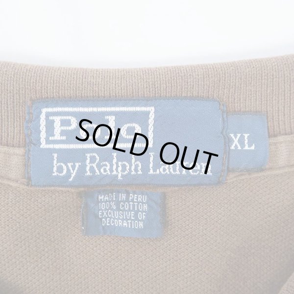 画像2: 00's Polo Ralph Lauren ポロシャツ “BROWN” (2)