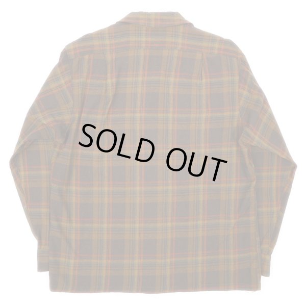 画像2: 70's Pendleton ウールシャツ "BROWN BASE / MADE IN USA" (2)