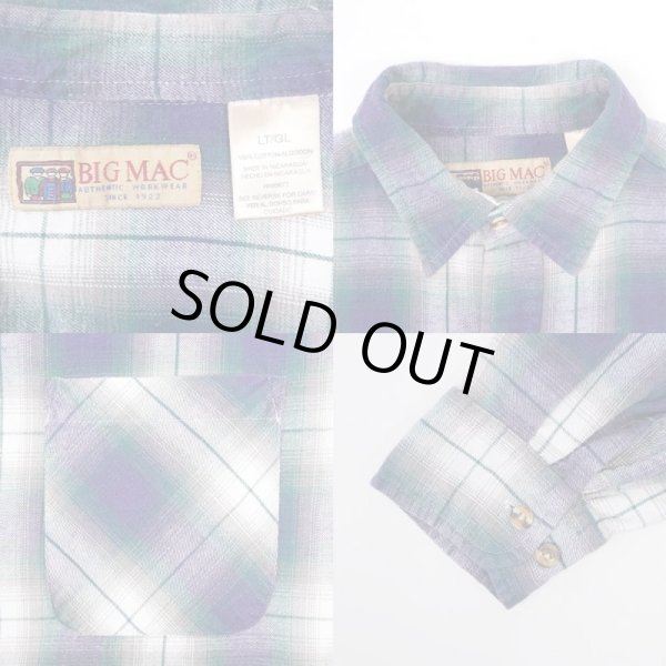 画像3: 90's BIG MAC オンブレチェック柄 フランネルシャツ (3)