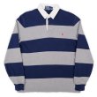 画像1: 90's Polo Ralph Lauren ラガーシャツ “NAVY × GRAY” (1)