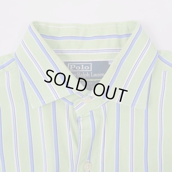 画像3: 90-00's Polo Ralph Lauren マルチストライプ柄 レギュラーカラーシャツ "REGENT" (3)