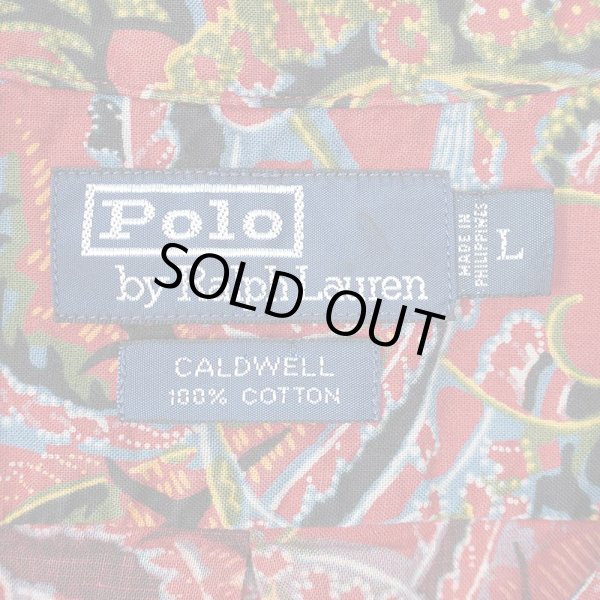 画像2: 90's Polo Ralph Lauren S/S 総柄オープンカラーシャツ “CALDWELL” (2)