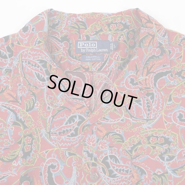 画像3: 90's Polo Ralph Lauren S/S 総柄オープンカラーシャツ “CALDWELL” (3)