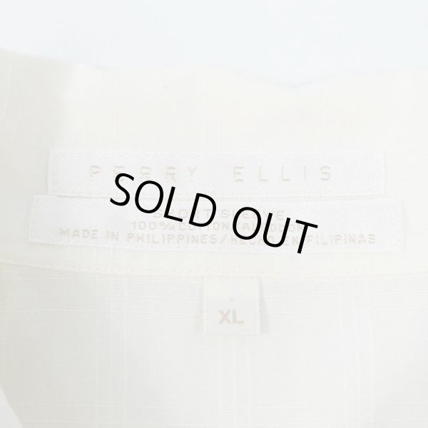 画像2: 90's PERRY ELLIS S/S オープンカラーシャツ (2)