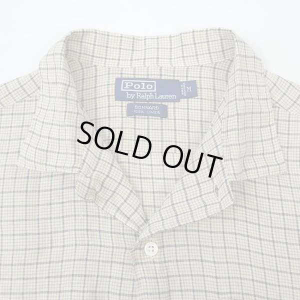 画像3: 90's Polo Ralph Lauren L/S リネンシャツ "BONNARD" (3)