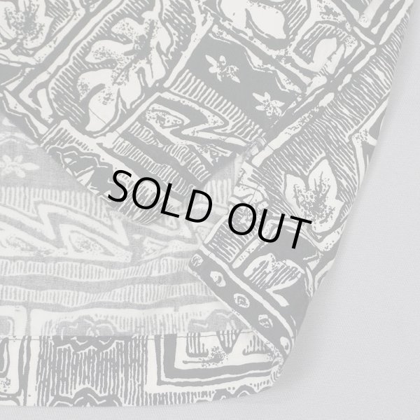 画像4: 90-00's Quiksilver S/S 総柄 オープンカラーシャツ "BLACK BASE" (4)