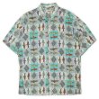 画像1: 90's CAMPIA MODA S/S 総柄 レーヨンシャツ (1)