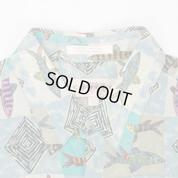 画像3: 90's CAMPIA MODA S/S 総柄 レーヨンシャツ (3)