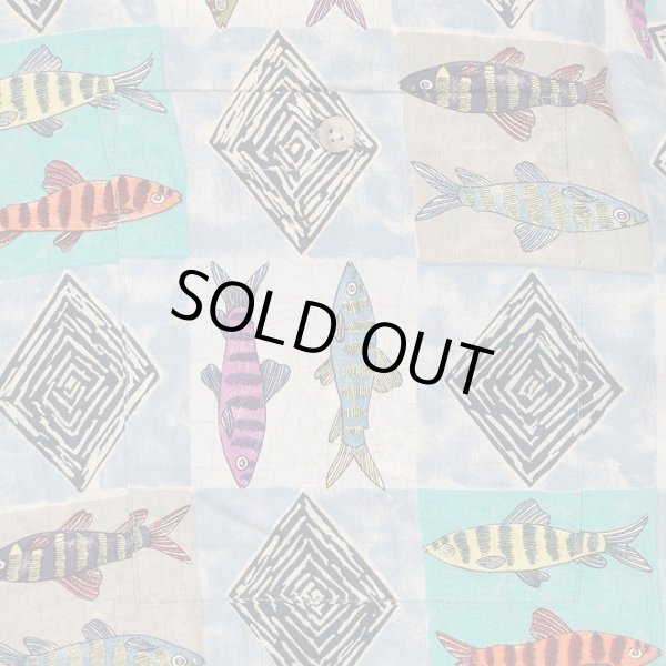 画像4: 90's CAMPIA MODA S/S 総柄 レーヨンシャツ (4)