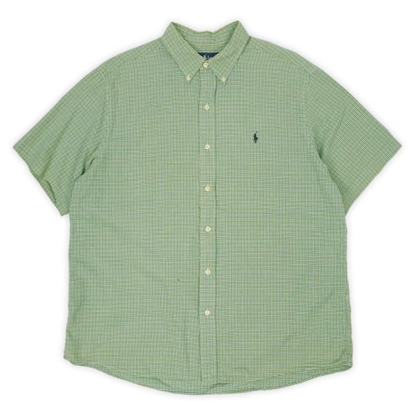 画像1: 90's Polo Ralph Lauren S/S ボタンダウンシャツ "MONROE" (1)