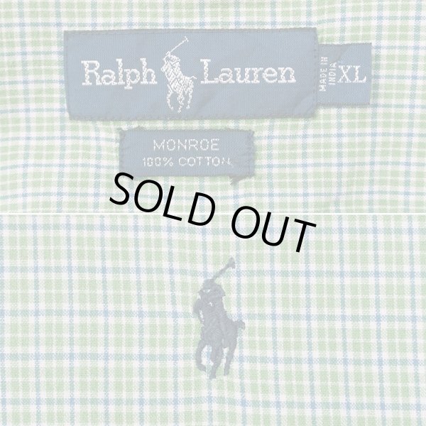 画像2: 90's Polo Ralph Lauren S/S ボタンダウンシャツ "MONROE" (2)