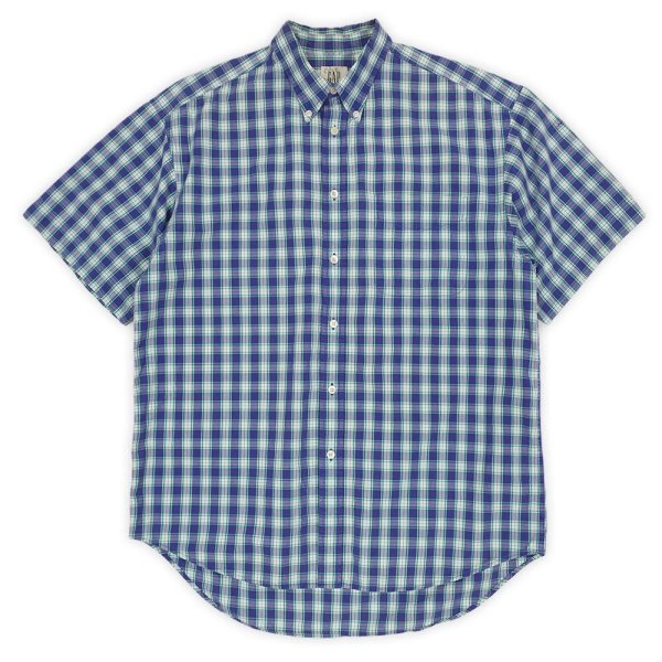 画像1: Early 00's OLD GAP S/S ボタンダウンシャツ (1)