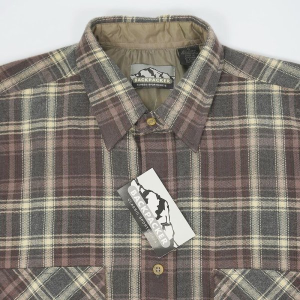 画像3: 90-00's BACKPACKER アクリルフランネルシャツ "DEADSTOCK" (3)