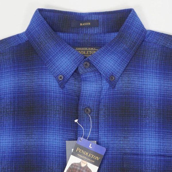 画像3: 00's Pendleton フランネル ボタンダウンシャツ "MASON / DEADSTOCK" (3)