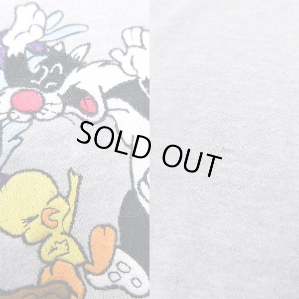 画像4: 90's Warner Bros キャラクター刺繍 スウェット (4)