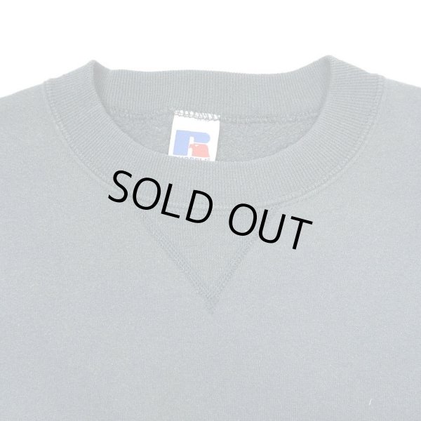 画像4: 90'S RUSSELL 前V ブランクスウェット "MADE IN USA / sizeXL / STEEL NAVY" (4)