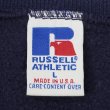 画像2: 90's RUSSELL 前V ブランクスウェット "MADE IN USA / NAVY" (2)