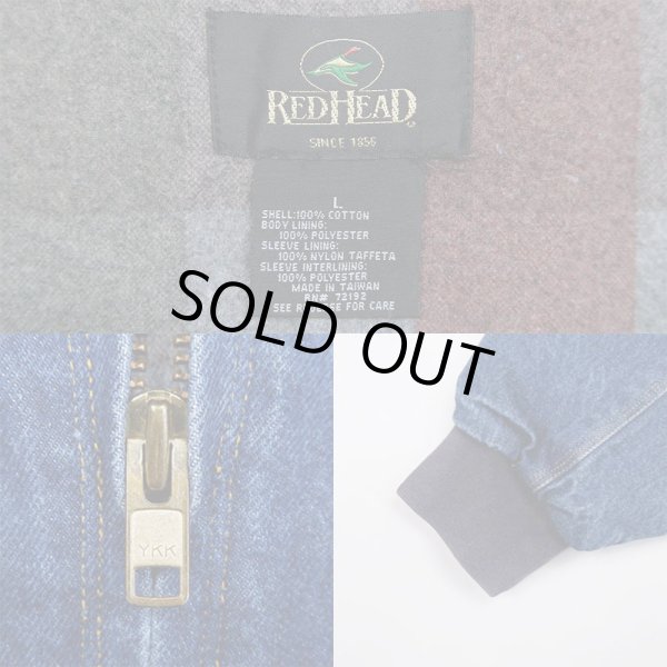 画像3: 90's RED HEAD デニムフーディージャケット (3)