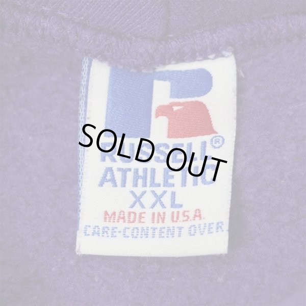 画像2: 90's RUSSELL ブランクスウェットパーカー “PURPLE / MADE IN USA” (2)