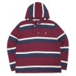 画像1: 00's Polo Ralph Lauren マルチボーダー柄 フーディーカットソー (1)