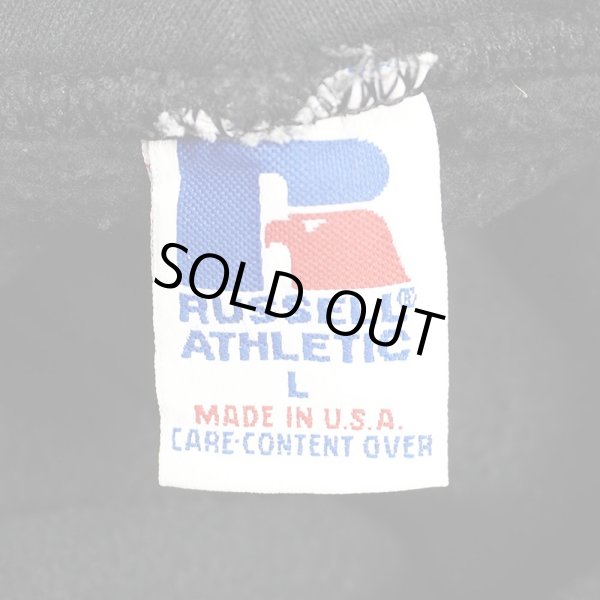 画像2: 90's RUSSELL ブランクスウェットパーカー “MADE IN USA / FADE BLACK” (2)