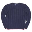 画像1: 90's POLO SPORT ケーブル編み コットンニット (1)
