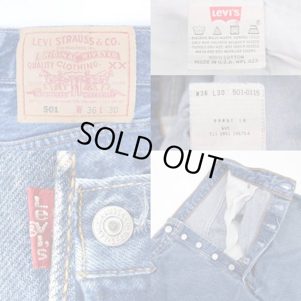 画像3: Early 00's Levi's 501 デニムパンツ "MADE IN USA / 実寸W35 L29" (3)