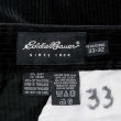 画像3: 90's Eddie Bauer 2タック 太畝コーデュロイトパンツ "BLACK / W33 L32" (3)