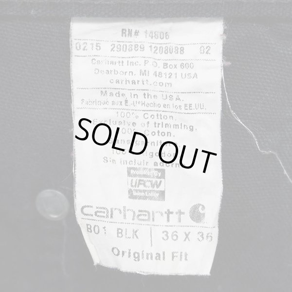 画像4: 00's Carhartt ダブルニー ペインターパンツ "MADE IN USA / BLACK" (4)