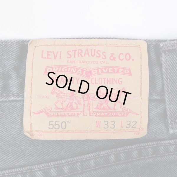 画像3: Early 00's Levi's 550 ブラックデニムパンツ "MADE IN USA" (3)