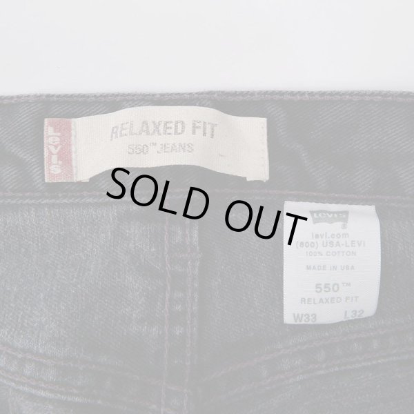 画像4: Early 00's Levi's 550 ブラックデニムパンツ "MADE IN USA" (4)