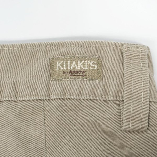 画像4: 90's KHAKI'S by ARROW 2タックチノトラウザー "W33 L30" (4)
