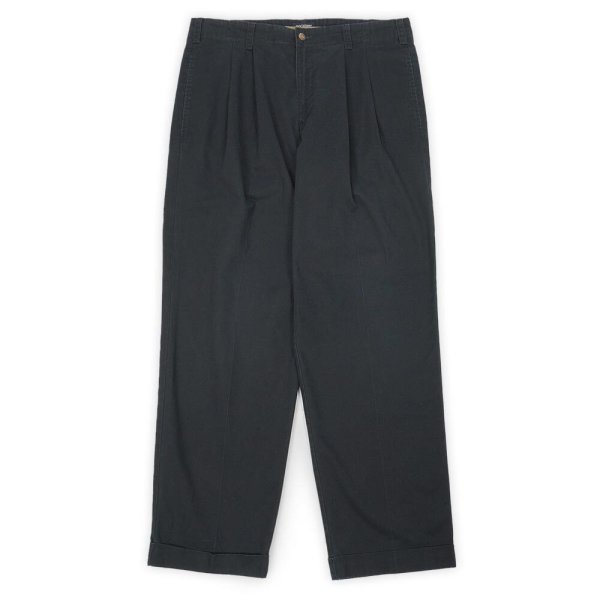 画像1: Late 90's DOCKERS 2タック チノトラウザー "BLACK / W34 L30" (1)