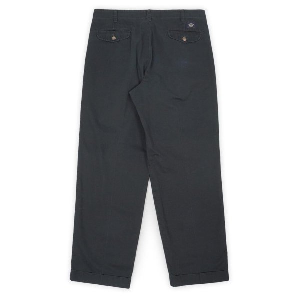 画像2: Late 90's DOCKERS 2タック チノトラウザー "BLACK / W34 L30" (2)