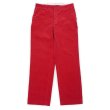 画像1: 90's Polo Ralph Lauren ノータック 太畝コーデュロイトラウザー "RED / W34 L32" (1)