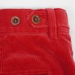 画像4: 90's Polo Ralph Lauren ノータック 太畝コーデュロイトラウザー "RED / W34 L32" (4)