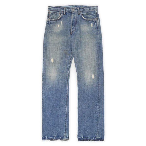 画像1: 00's RRL クラッシュデニムパンツ "MADE IN USA / W32 L34" (1)