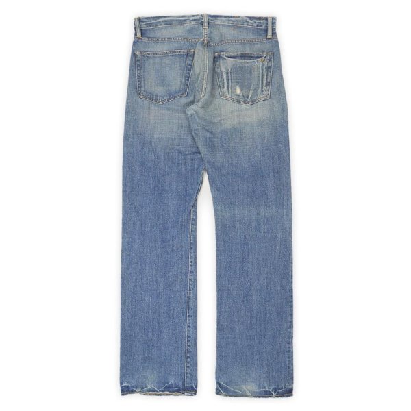 画像2: 00's RRL クラッシュデニムパンツ "MADE IN USA / W32 L34" (2)