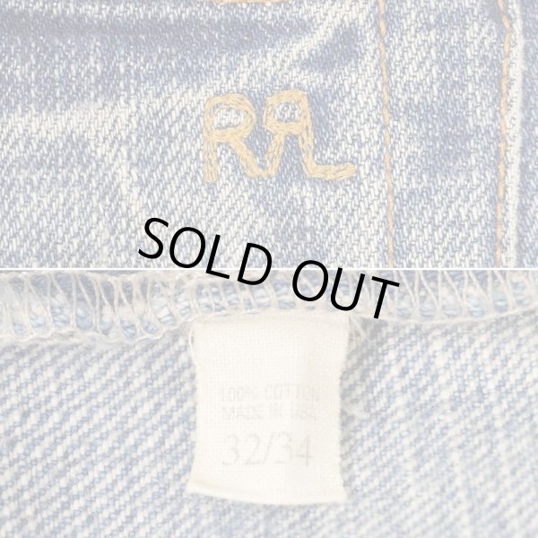画像3: 00's RRL クラッシュデニムパンツ "MADE IN USA / W32 L34" (3)