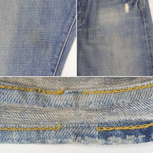 画像5: 00's RRL クラッシュデニムパンツ "MADE IN USA / W32 L34" (5)