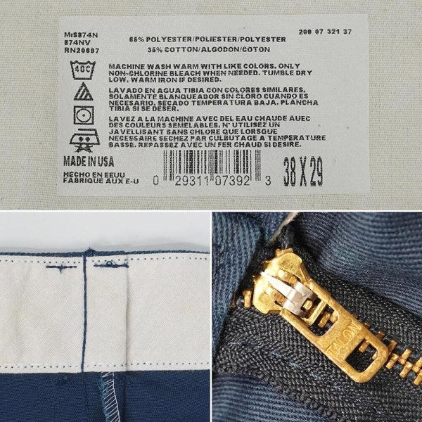 画像4: 90's Dickies 874 ワークパンツ "MADE IN USA / W38 L29" (4)