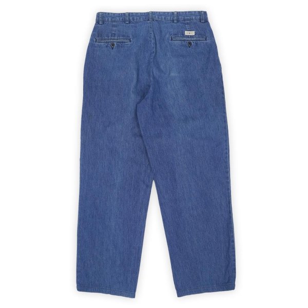 画像2: 90's Polo Ralph Lauren 2タック デニムトラウザー "ANDREW PANT / W35 L30相当" (2)