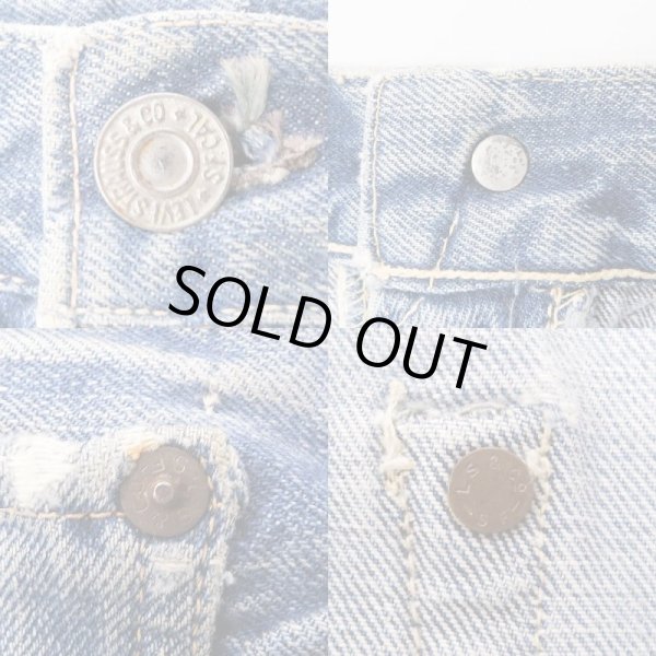 画像3: 50's Levi's 501xx カットオフ デニムショーツ "ギャラ入り / 実寸W36" (3)