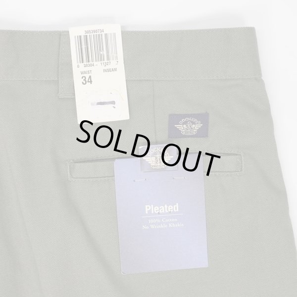 画像3: Late 90's DOCKERS 2タック チノショーツ "DEADSTOCK / Olive / W34" (3)