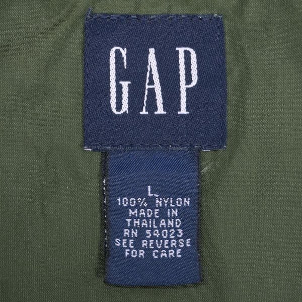 画像2: Late 90's OLD GAP ナイロンアノラック "OLIVE" (2)