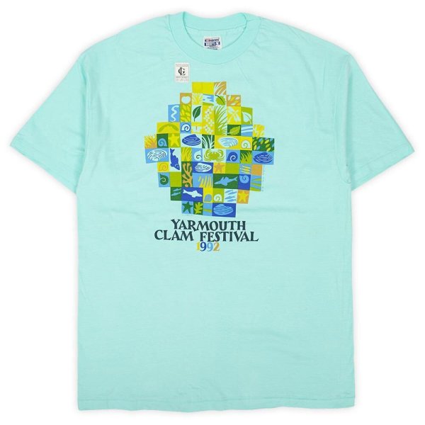 画像1: 90's LIBERTY GRAPHICS プリントTシャツ "DEADSTOCK / MADE IN USA / MINT GREEN" (1)